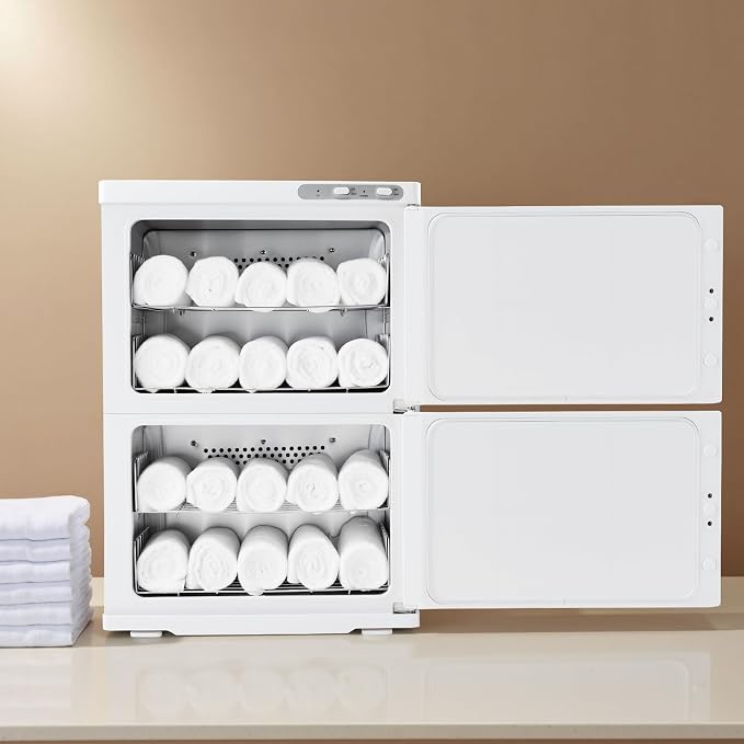 VEVOR Hot Towel Warmer, 46L Large Capacity 2-Tier Towel Warmer Cabinet - Image 8