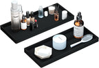 BBK Bathroom Vanity Tray 11.8 in- 2 Pack Silicone Bathroom Tray by BBK