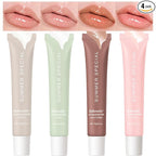 4 PCS Lip Glossy Butter Nourishing Balm, Lightweight, Non-Sticky, Long-lasting by Unknown