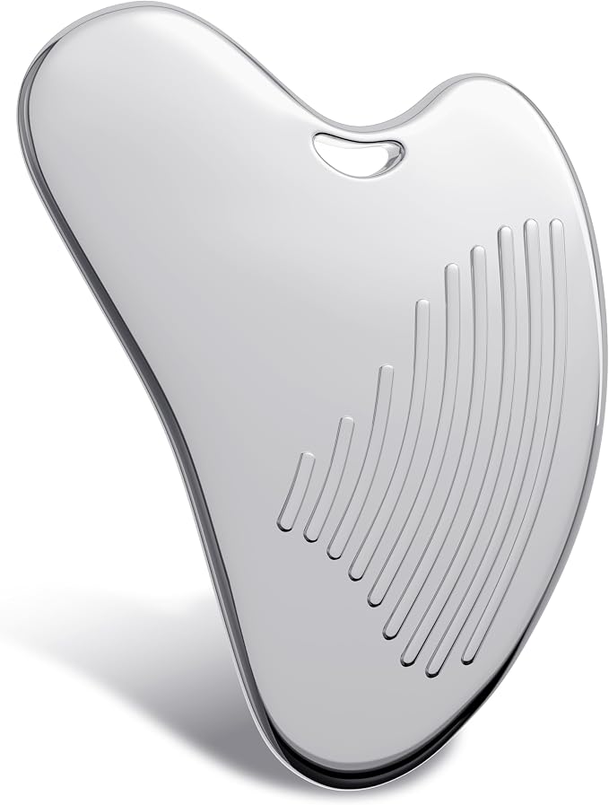 Amirce Non-Slip Grip Stainless Steel Gua Sha Tool by Amirce