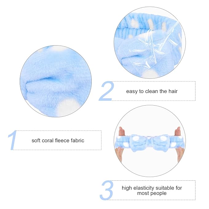 Semato Bachelorette Party Favor Set Bride & Bridesmaid Spa Headband - Image 2