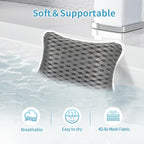 Luxury Bath Pillows for Tub, Slip Resistant Waterproof Bath Pillows for Tub - Image 3
