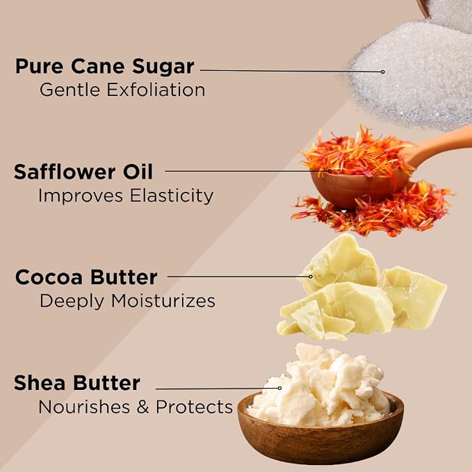 Sumbody USA Citrus Shea Sugar Body Scrub Vitamin C Moisturizing Exfoliating - Image 4