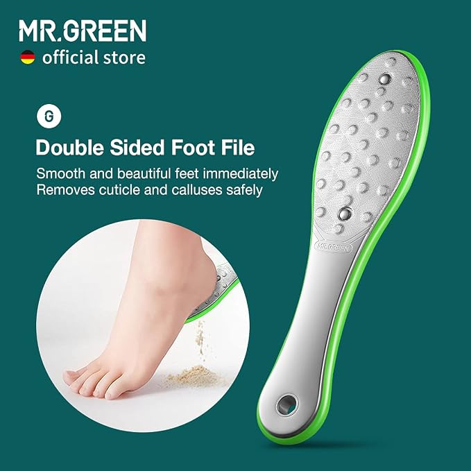 MR.GREEN Foot File Double Sided Pedicure Foot Care Tools Professional Callus - Image 2