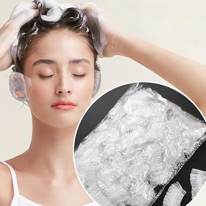 400 Pack Disposable Ear Covers for Shower Waterproof, Ear Shower Caps Hair Dye - Image 2