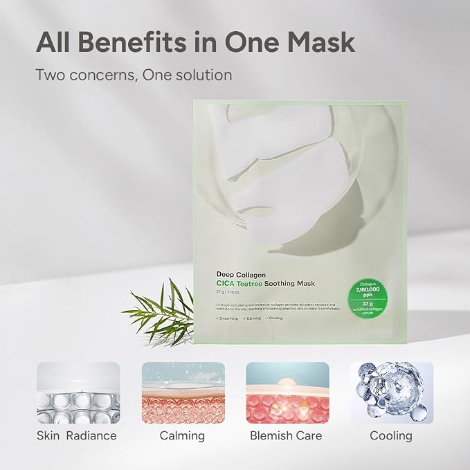 SUNGBOON EDITOR Deep Collagen CICA Teatree Overnight mask, Real Collagen 2 - Image 5
