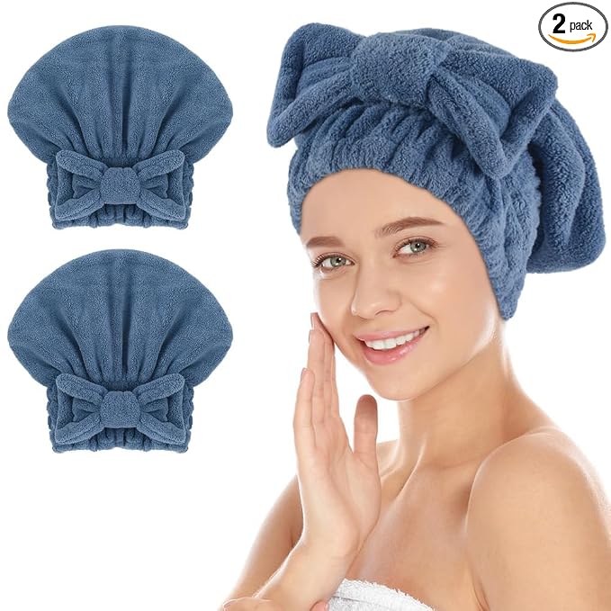 SUNLAND Large Microfiber Hair Drying Caps by SUNLAND