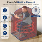 SereneLife Portable Sauna Box for Home, Infrared Sauna Tent - Image 4