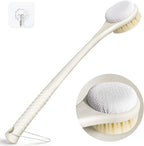 Back Scrubber for Shower with Long Handle, Dual-Sided Bath Brush with Soft by CYMPHW