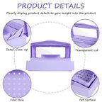 Gusnilo Nail Tool Sterilizer Box Disinfectant Jar Plastic Disinfectant - Image 3