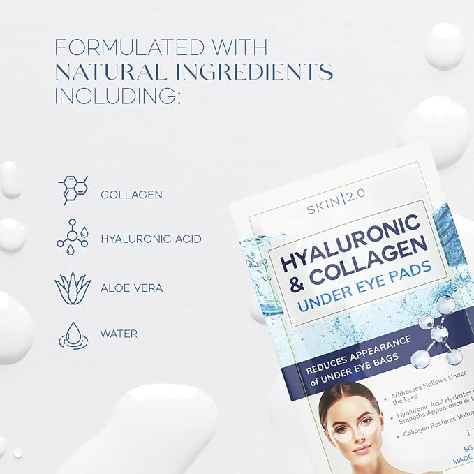 Skin 2.0 Hyaluronic Acid and Collagen Under Eye Patches - Image 4