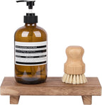 zoocatia Small Wood Tray Pedestal Stand Farmhouse Bathroom Decor Decorative - Image 6