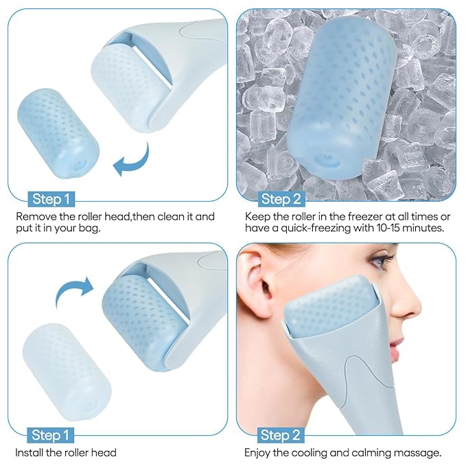 Fronnor Ice Roller for Face, Facial Massager Tool, Soothing Skin Care Tool - Image 6