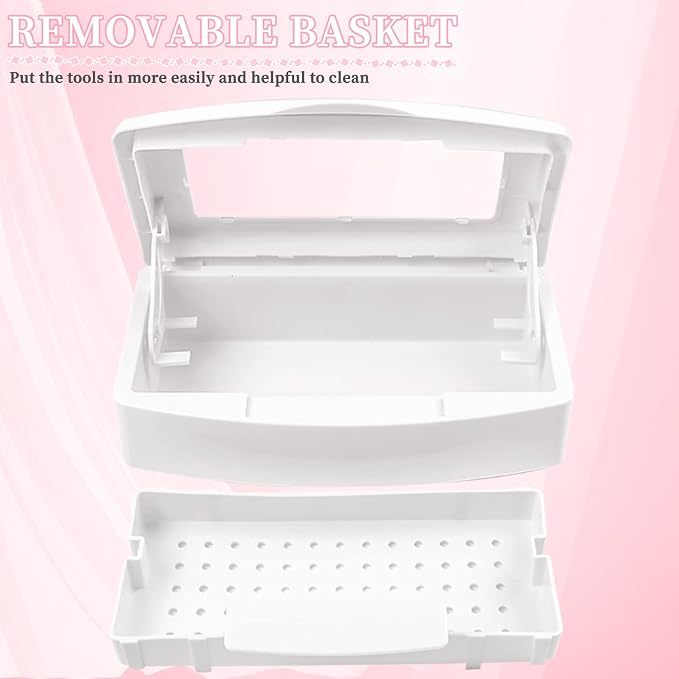 Nail Tool Sterilizer Box, Plastic Sterilizing Tray, Plastic Clean Sterilizing - Image 2