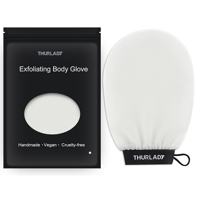 Exfoliating Glove, Korean Exfoliating Mitt Body Scrubber, Viscose Fiber Bath by THURLADY