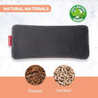 Unscented Weighted Eye Pillow for Yoga, Microwavable Moist Heat Eye Compress - Image 3