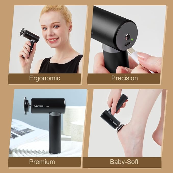 Premium Electric Foot Callus Remover, Ergonomic T-Grip 2600mAh Rechargeable 3 - Image 9