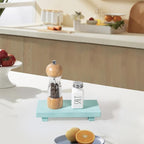 zoocatia Small Wood Tray Pedestal Stand Farmhouse Bathroom Decor Decorative - Image 5