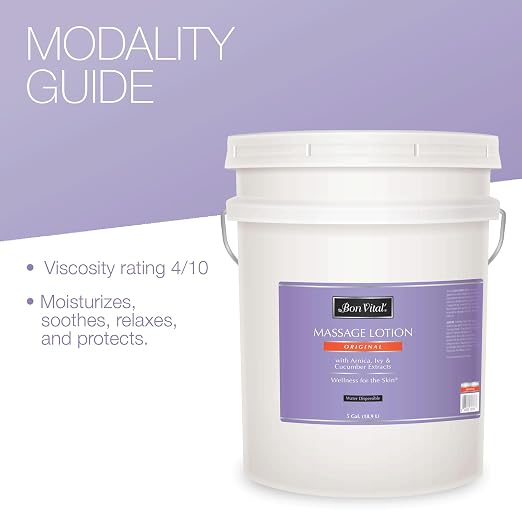 Bon Vital Original Massage Lotion, 5 Gallon Pail – Lightweight, Non-Greasy - Image 5