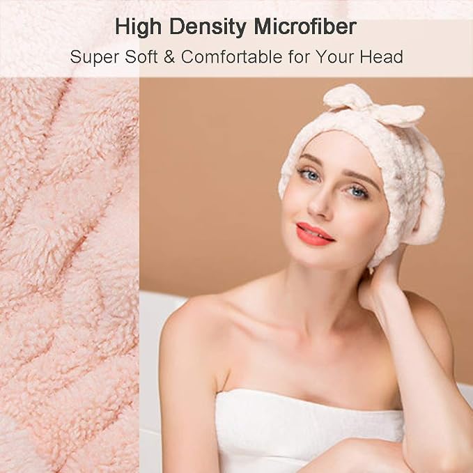 Jseng Large Microfiber Fast Hair Drying Towel Cap, Extrame Soft & Ultra - Image 4