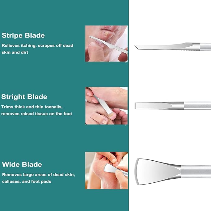 Manicure Set, Professional Pedicure Knife Set, Dead Skin Corn Foot Callus - Image 3