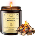 Fireside Scented Candles, 7oz Soy Wax Candle, Long Lasting Aromatherapy Jar by SVECKE