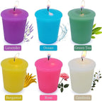 15 Hours Scented Votive Candles, 12 Packs Variety Colored Aroma Votives - Image 4