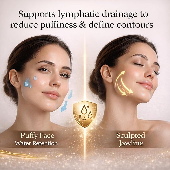 Organic Castor Oil Roll On & Stainless Steel Gua Sha Facial Tool – Metal Face - Image 4