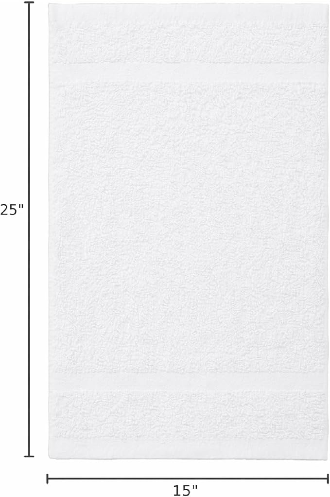 HOME ESSENTIALS Salon Towels 24 Pack, Quick Dry Gym Towels, Spa Face Towel - Image 3