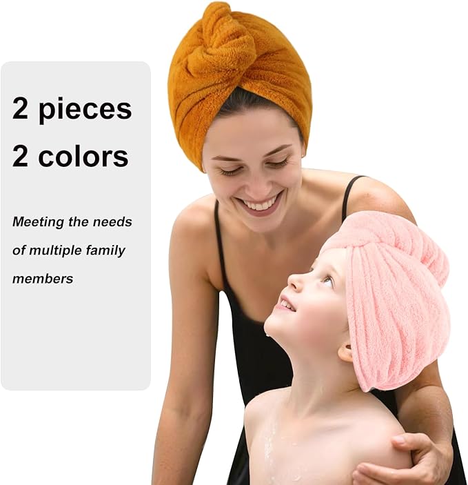 Microfiber Hair Drying Towel Wrap - Image 5