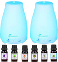Diffuserlove 2 Pack 200ml Essential Oil Diffuser Ultrasonic Aromatherapy by Diffuserlove