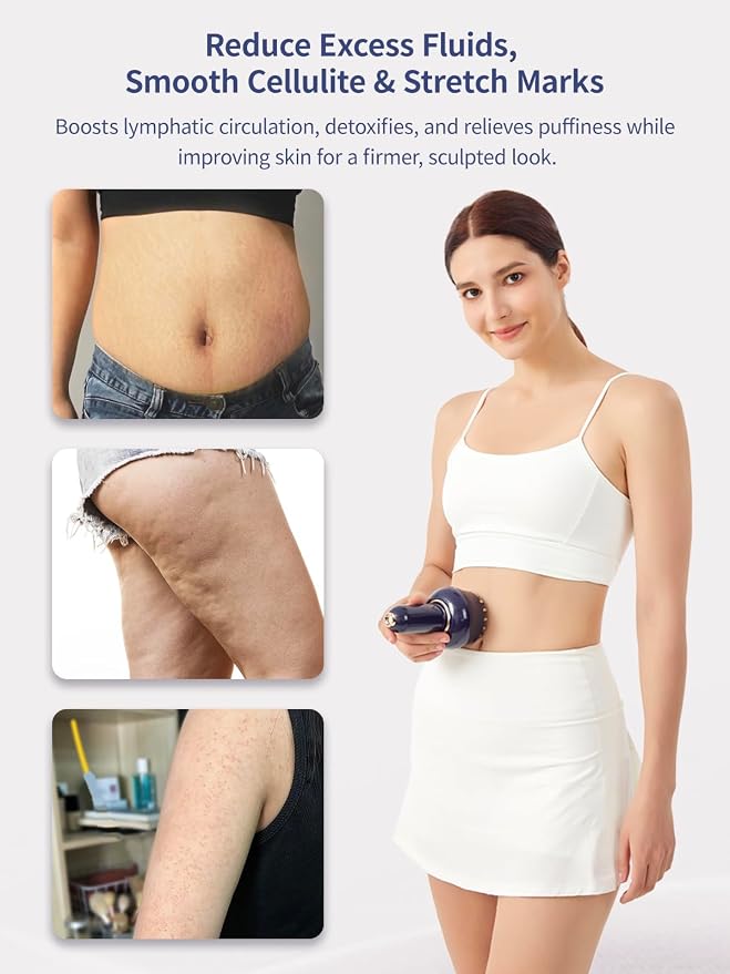 Lymphatic Drainage Massager & Anti Cellulite Massage Tool, Helps Reduce Stretch - Image 3