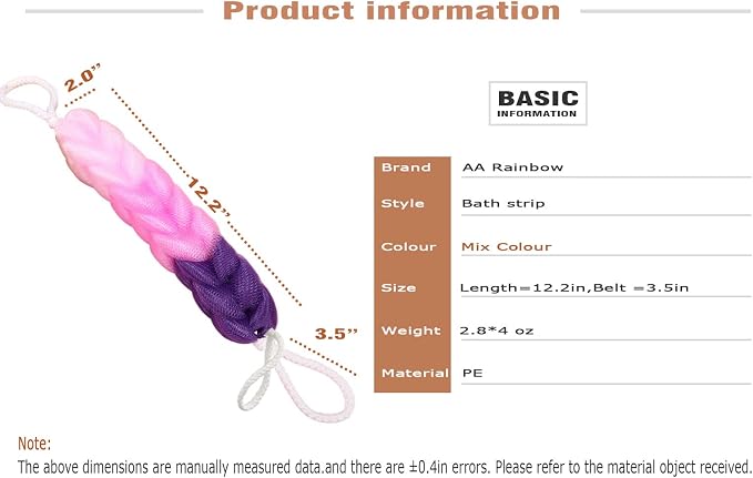 AARainbow 4 Packs Long Stretch Back Sponge - Image 2