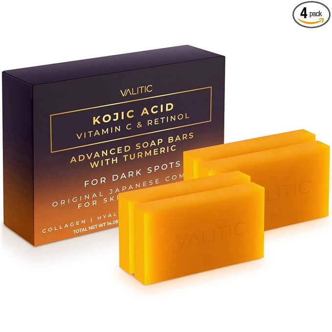 VALITIC Kojic Acid Vitamin C and Retinol Soap Bars by VALITIC