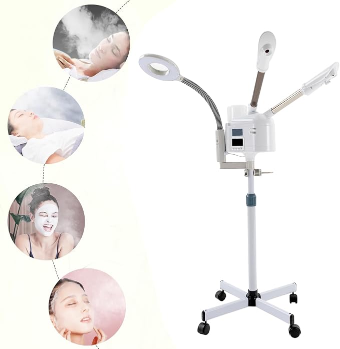 3 in 1 Facial Steamer, Professional Rolling Facial Steamer - Image 2