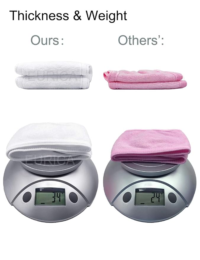 EUICAE Spa Headband, 6 Pack White - Image 3