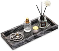 Marble Bathroom Vanity Tray, Natural Luxury Vanity Home Kitchen Bathroom Table by HESHIBI
