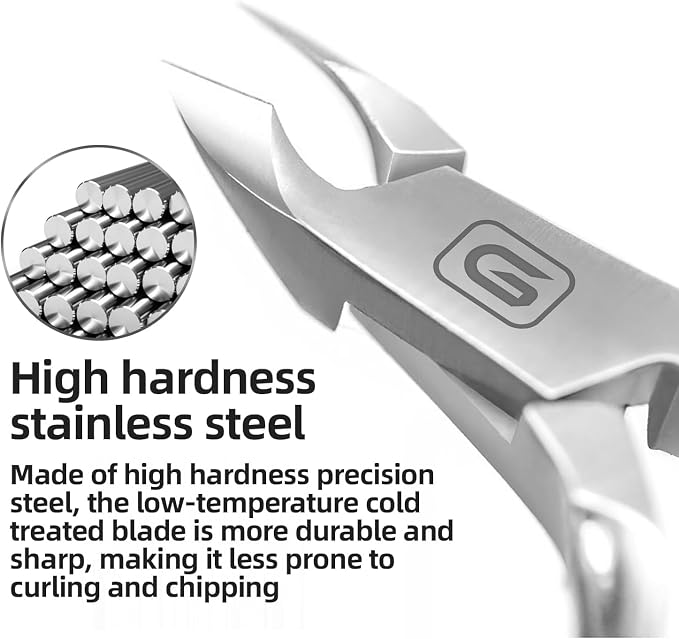 Cuticle Trimmer 3/4 Jaw Extremely Sharp Cuticle Nippers Scissors Stainless - Image 5
