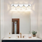 PRESDE Crystal 4 Light Bathroom Vanity Lights Chrom Vanity Light - Image 3