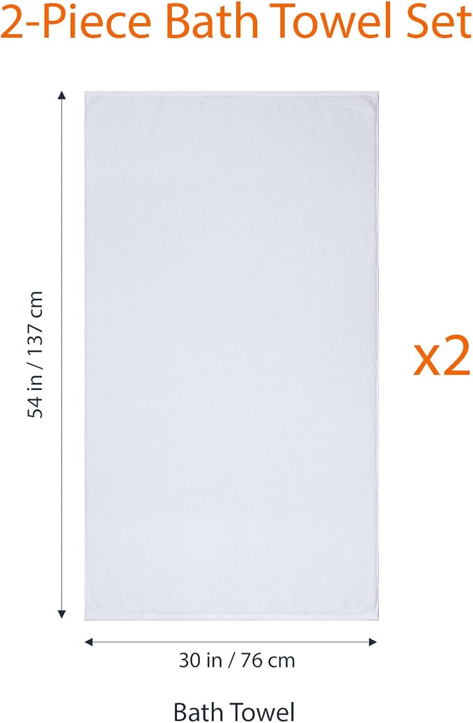 Amazon Basics 2-Piece Quick-Dry Oversize Bath Towel, 100% Cotton - Image 5