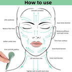 Jade Gua Sha Massage Tools Facial Tool Natural Green Gua Sha Anti Aging Facial - Image 4