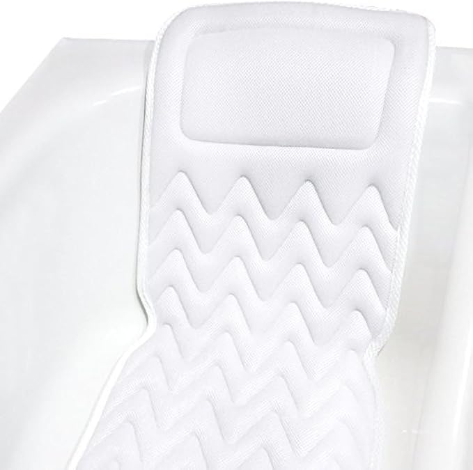 Bath Pillow for Tub, Full Body Bathtub Pillow and Mat for Head, Neck and Back by BathHaven