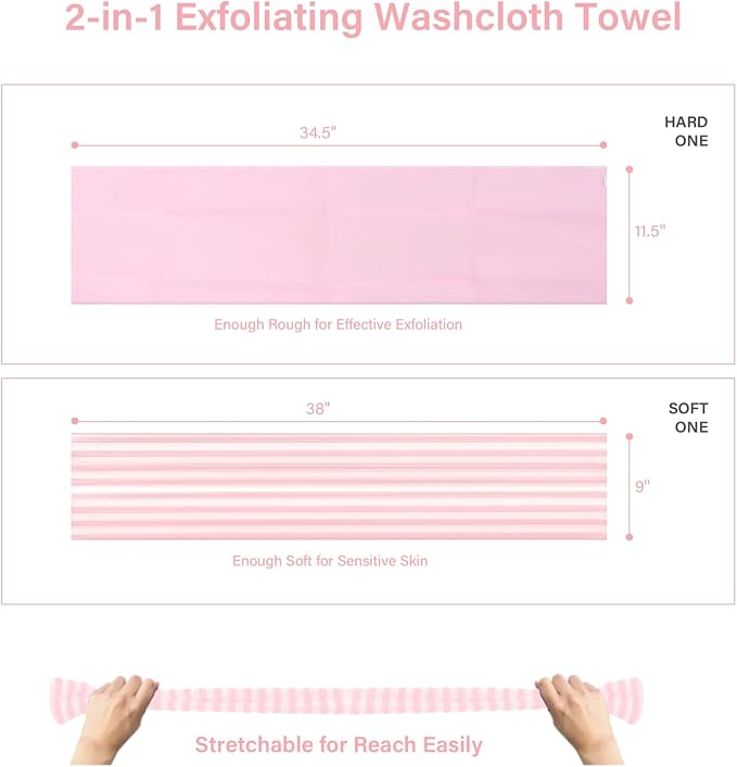 Yiclick Exfoliating Body Scrubber, Back Scrubber - Image 6