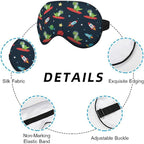 Astronaut Dinosaur Sleep Eye Mask Eye Cover Rex Tyrannosaurus Space Surf Funny - Image 3
