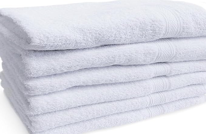 Towels N More 6 Pack 20"X40" Small Light Weight Gym Towels or Can be Used as by TowelsNMore