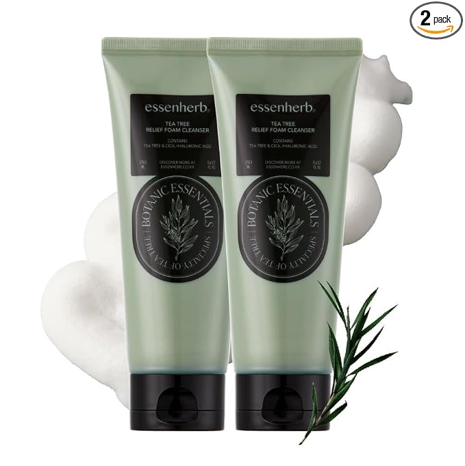 TeaTree relief Foam Cleanser -Gentle Face Wash by EssenHerb