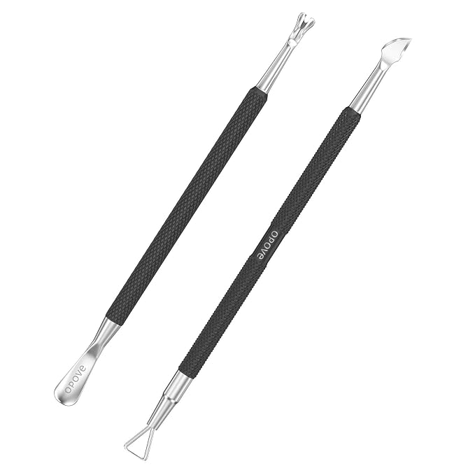 Cuticle Pusher Nail Polish Remover Stainless Steel Manicure Tool Set Gel Nail by opove