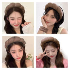 Spa Headbands for Washing Face Wristband Set Sponge Makeup Skincare Headband - Image 4