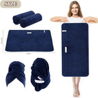 SUNLAND Microfiber Hair Towels Anti Frizz Hair Drying Towel Super Absorbent - Image 5