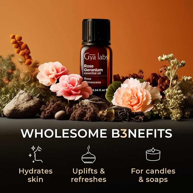 100% Pure Rose Geranium Essential Oil - Image 5